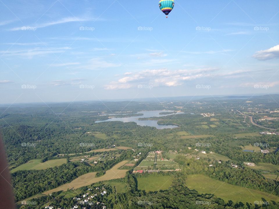 View from above in a beautiful balloon!