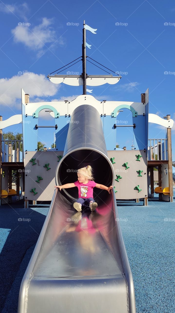 little Girl on playground