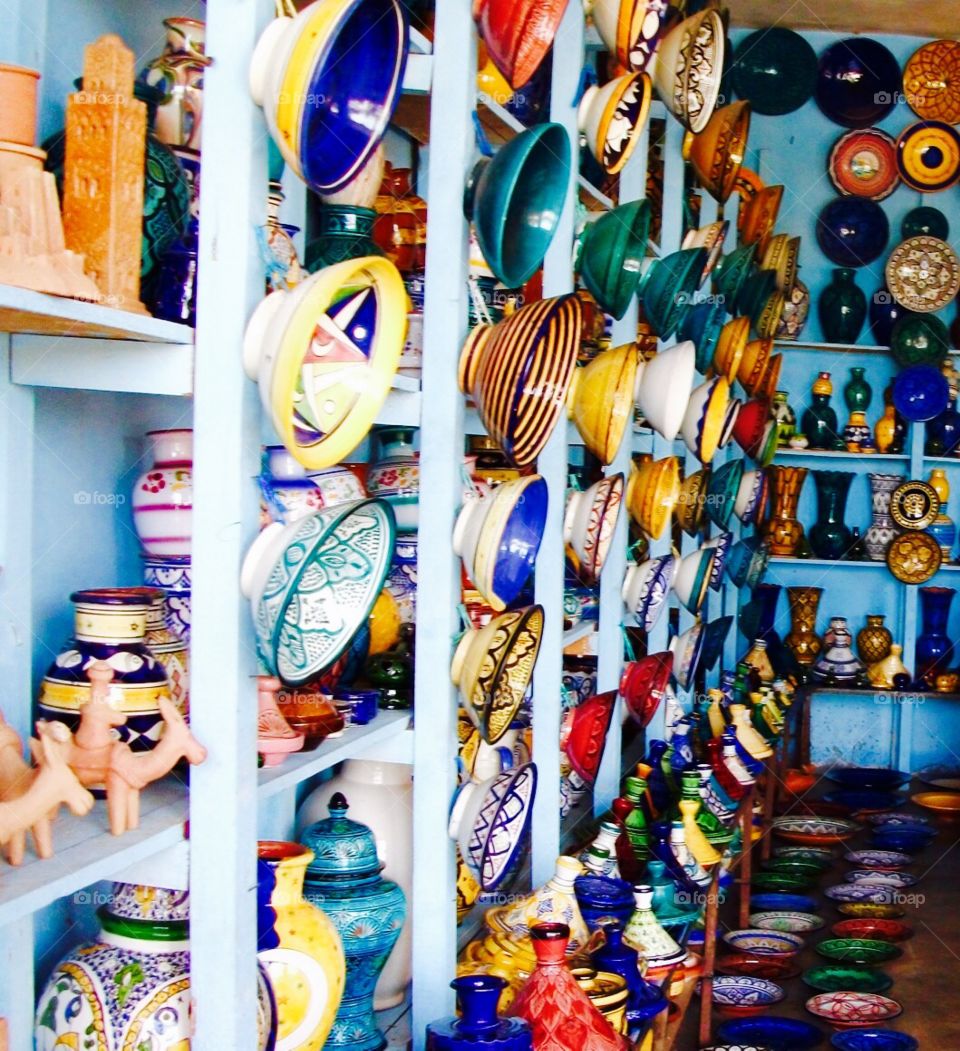 Colourful traditional bowls 