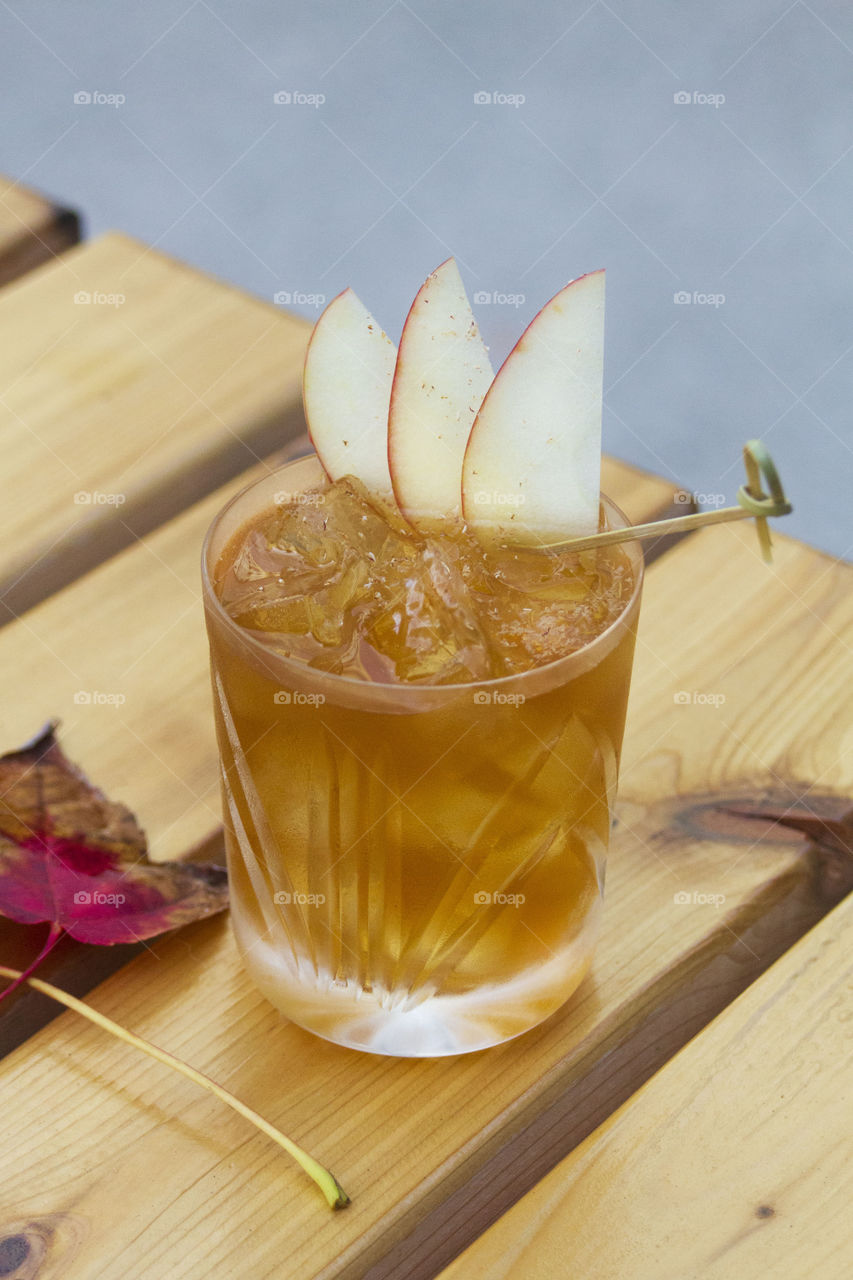 Fall apple cocktail 