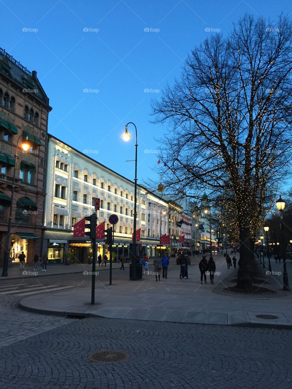 Oslo Norway during winter Christmas time
