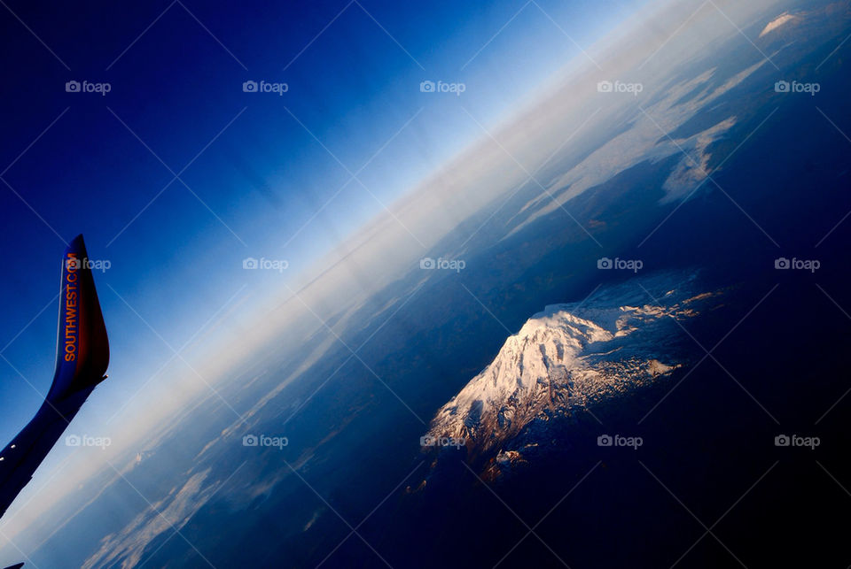 blue clouds horizon view by ihbtony