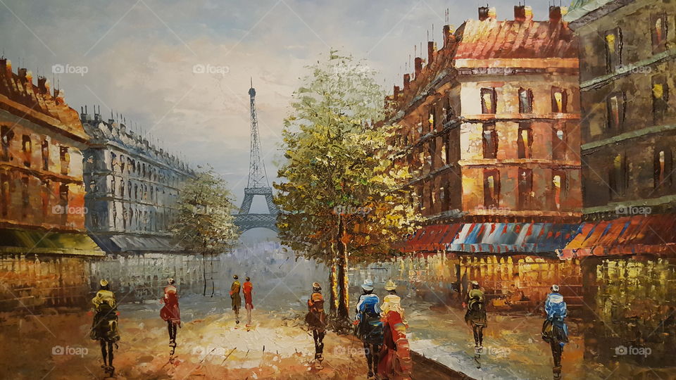 Paris painting in my house