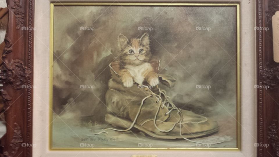 Art, Painting, Cat, Illustration, Print