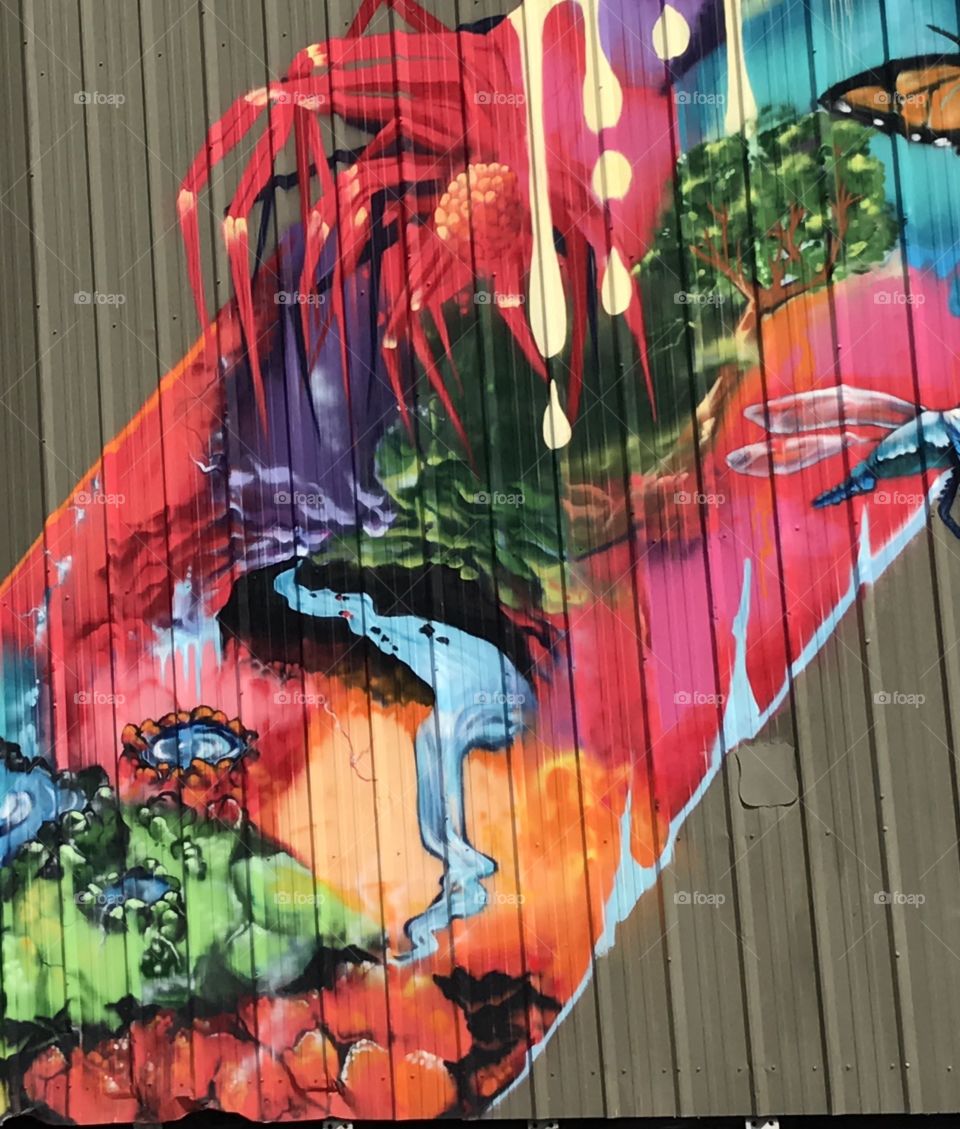 Shades of red and other bright colors