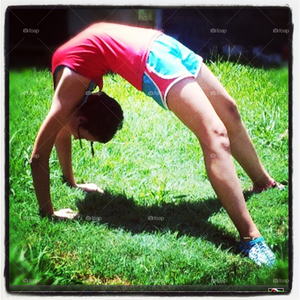 girl healthy strong exercise by lightanddrawing