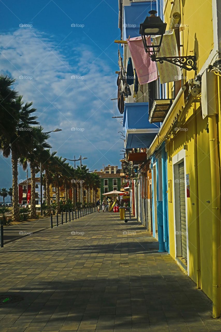 Drying loundry in Vilajoyosa
