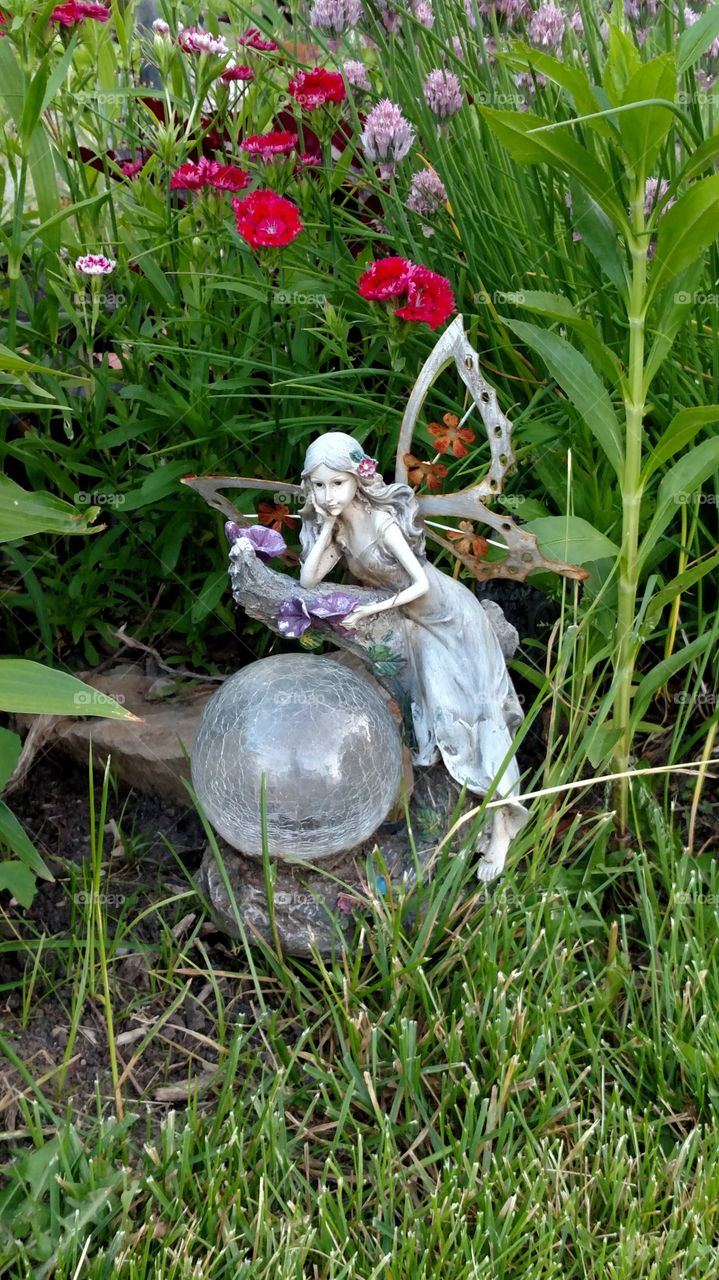 Garden fairy of good luck