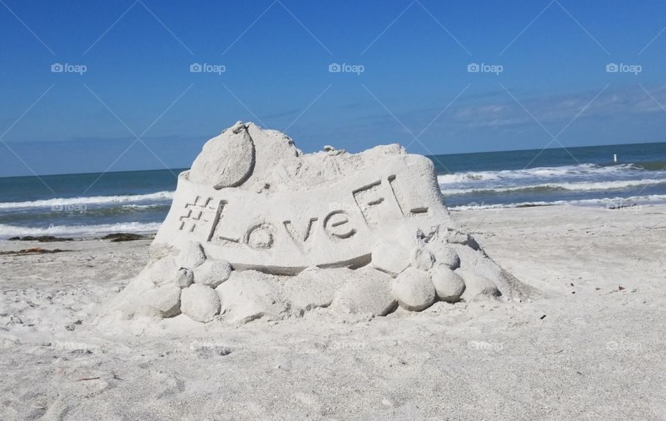 Sand art in Florida