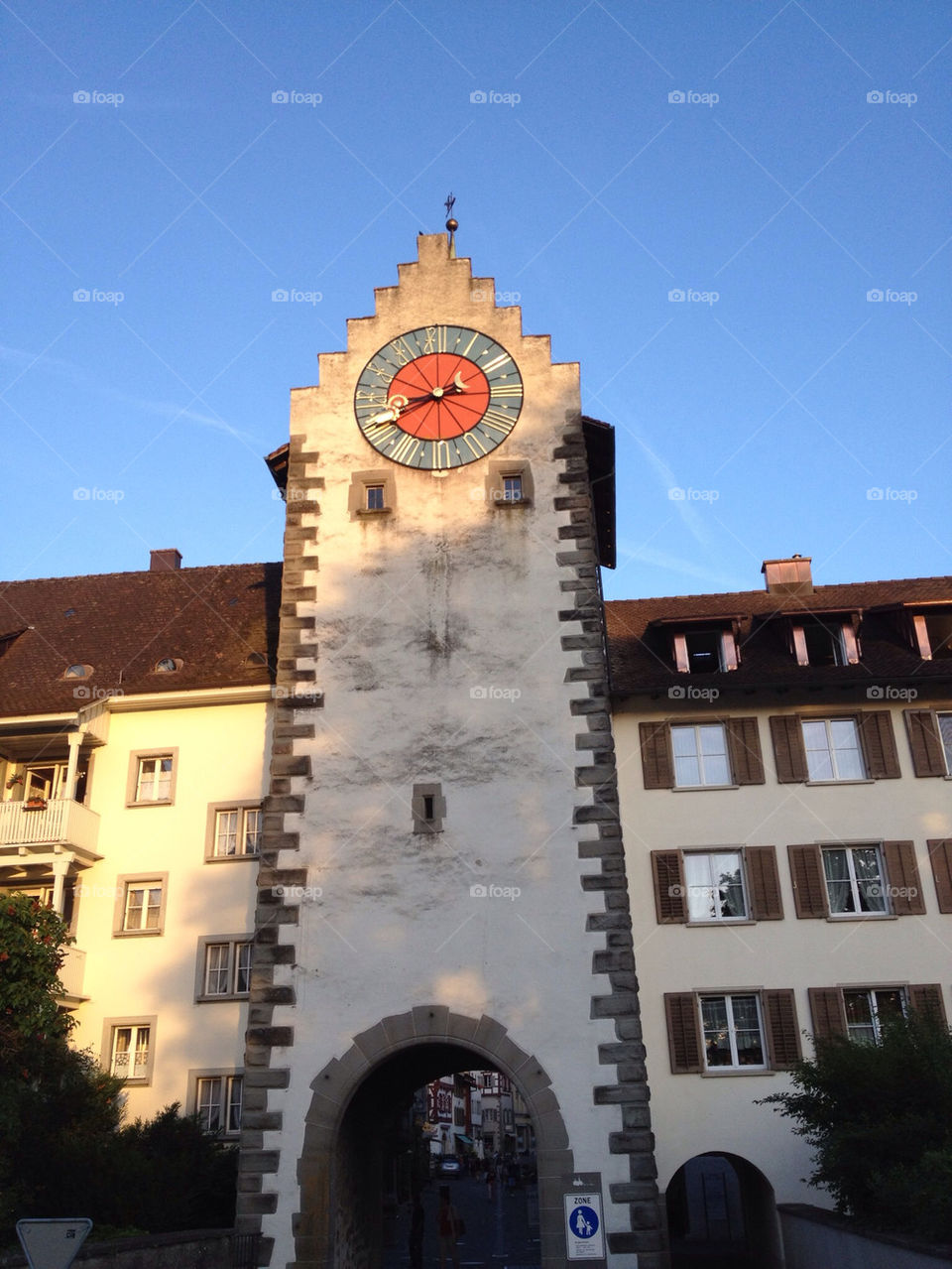 oldtown switzerland arch historic by twister