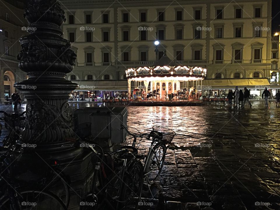 Florence downtown carousel