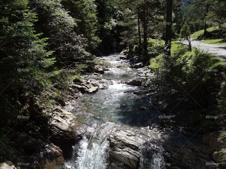 Waterfall in mountain