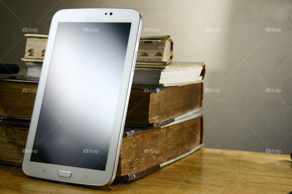 old books phablet smartphone by junpinzon