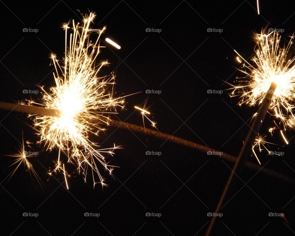 sparkler new year celebration by Nikita80