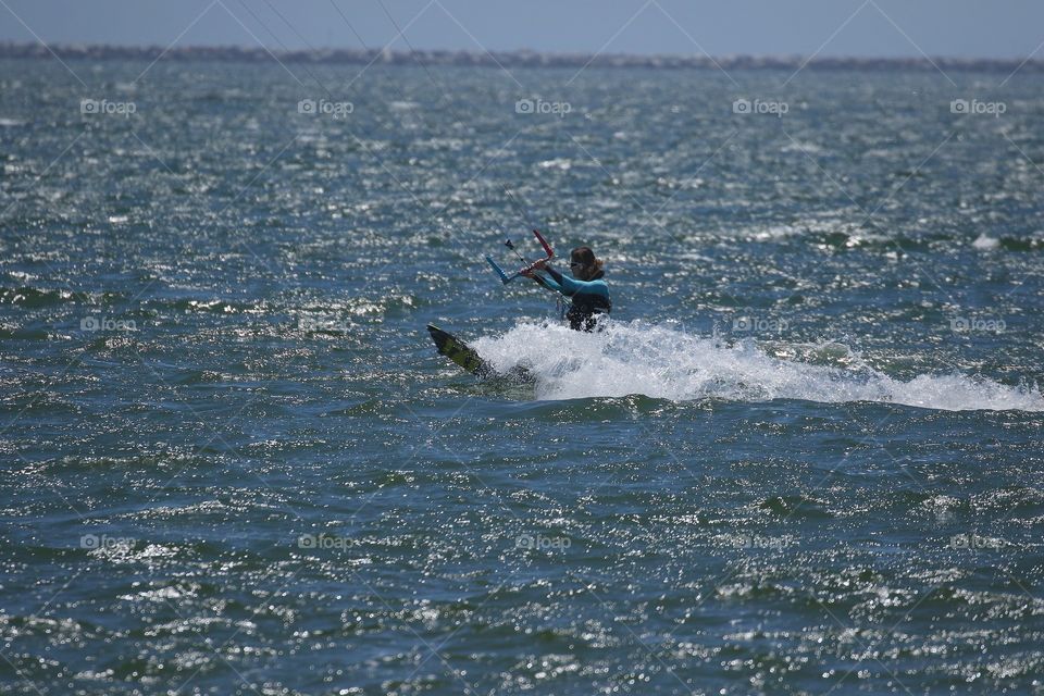 Kiteboarding from a distance 