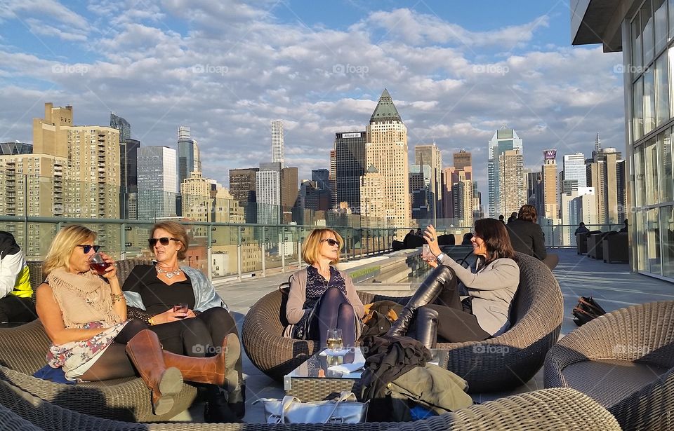 Ladies enjoying their weekend in New York