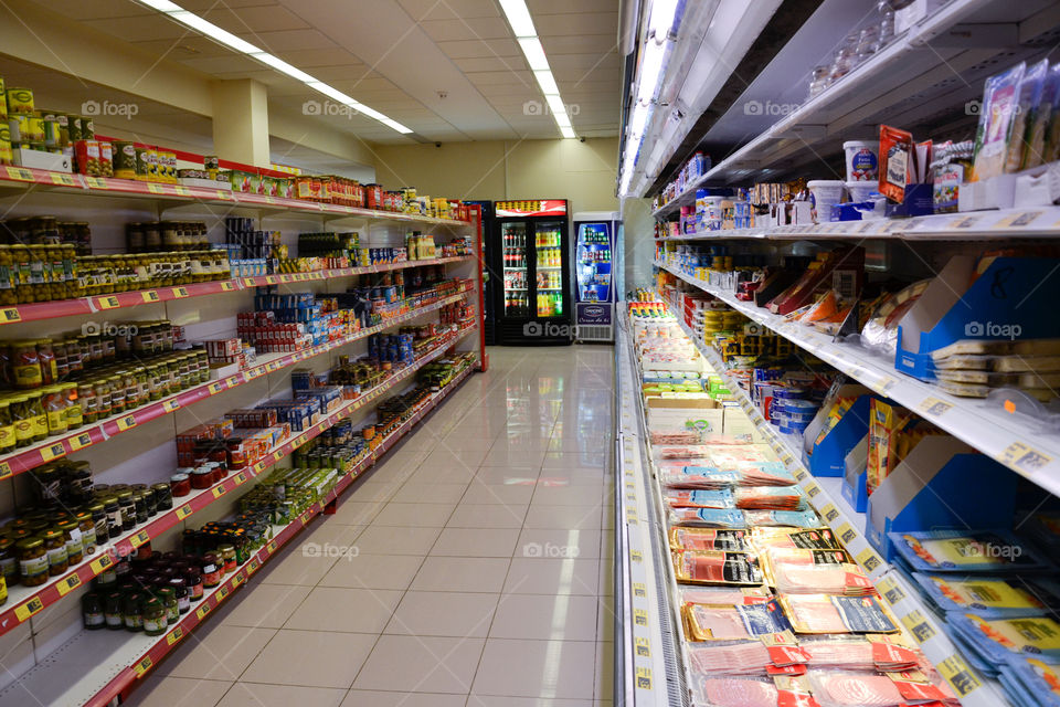 Local Supermarket in Majorca.