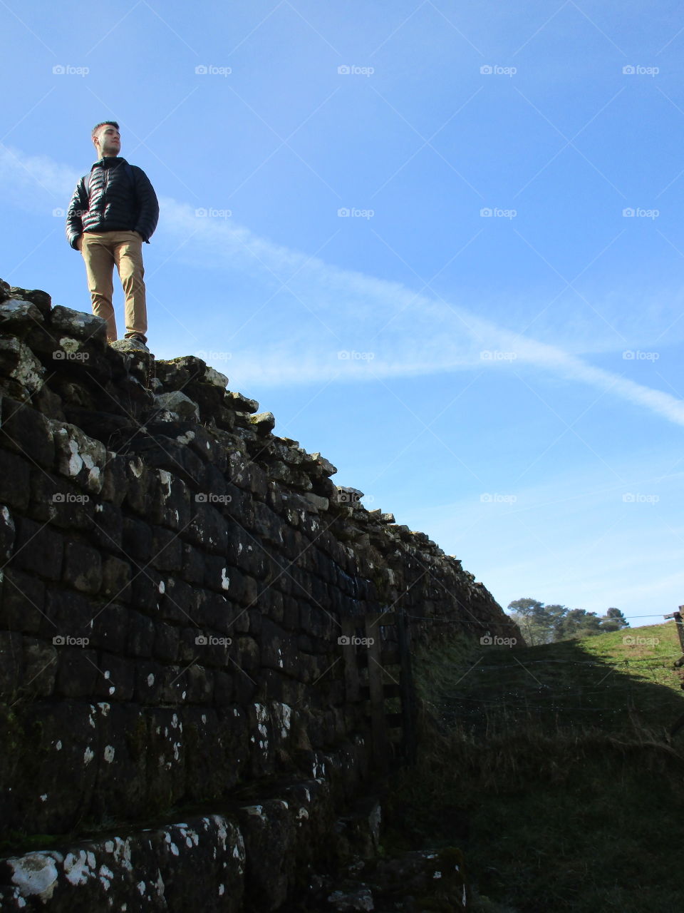 Roman wall and ruins