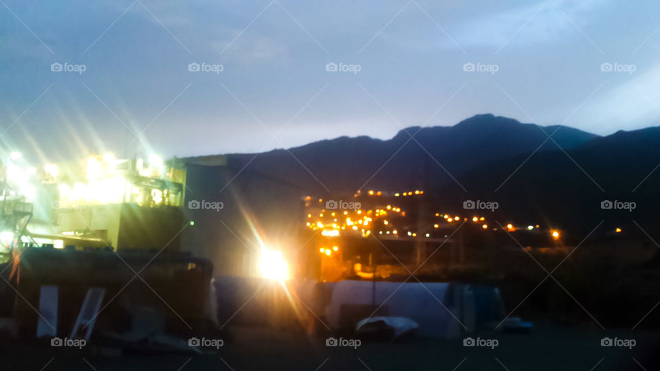 One face of an island.