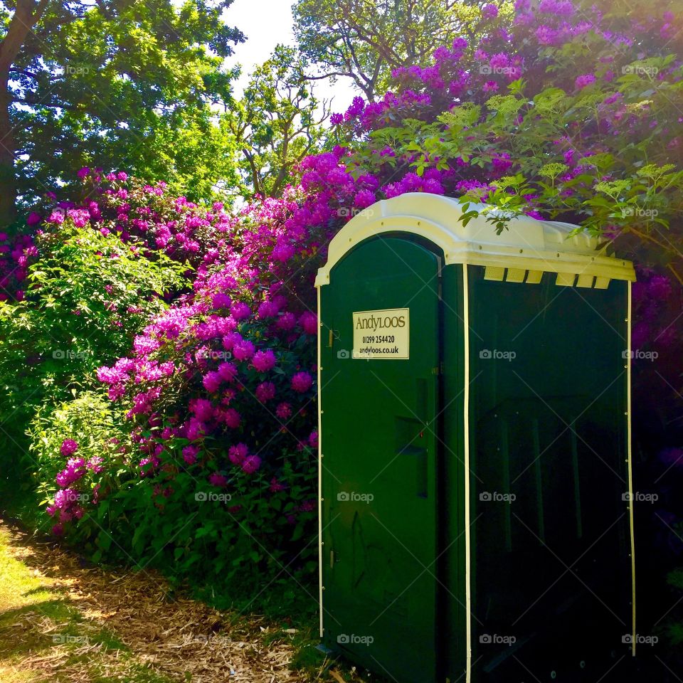 I found a portaloo in the secret gardens near my village