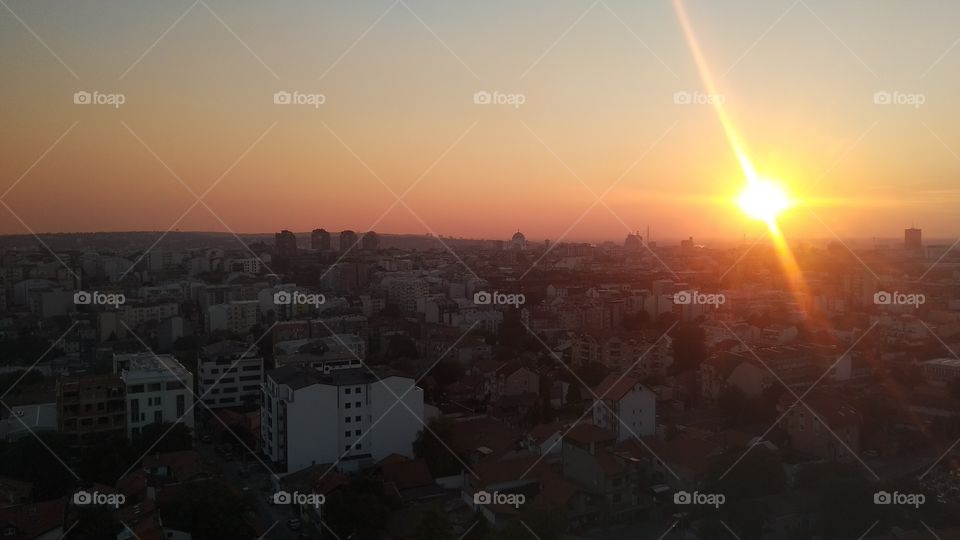 Belgrade sunset