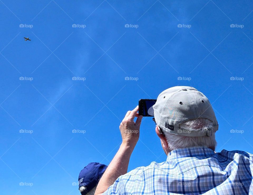 Dad and me at the airshow