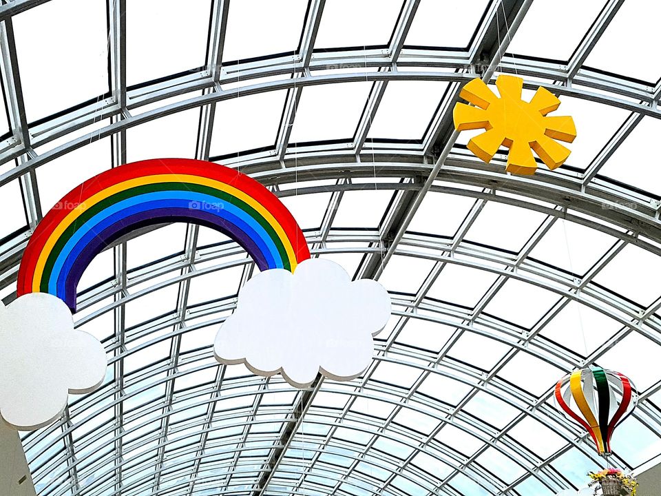 rainbow and Sun indoors