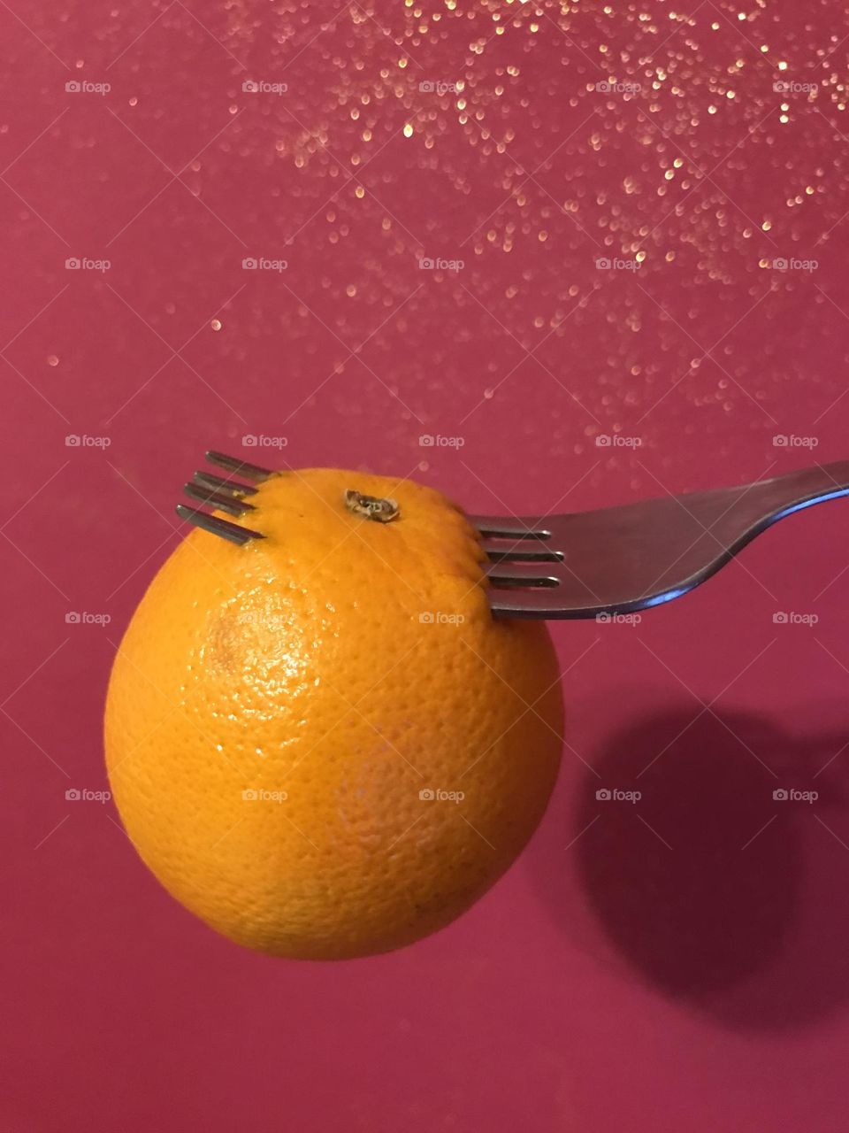 fork in orange