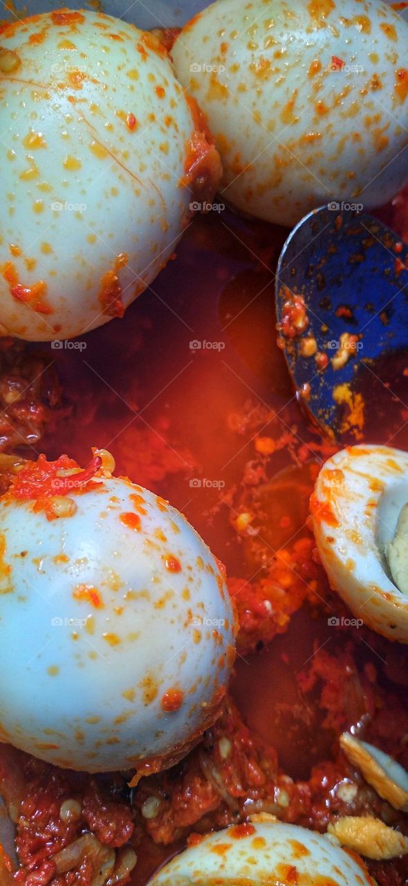 Spicy Balado Egg Sambal is ready to be served