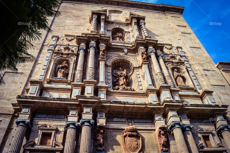 Portada del Antiguo Convento del Carmen (Valencia - Spain)