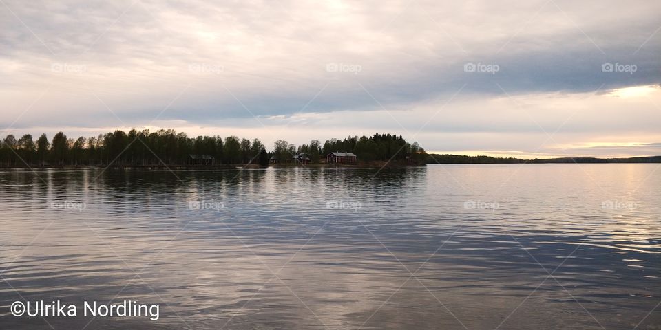 Kalix river in the north of Sweden