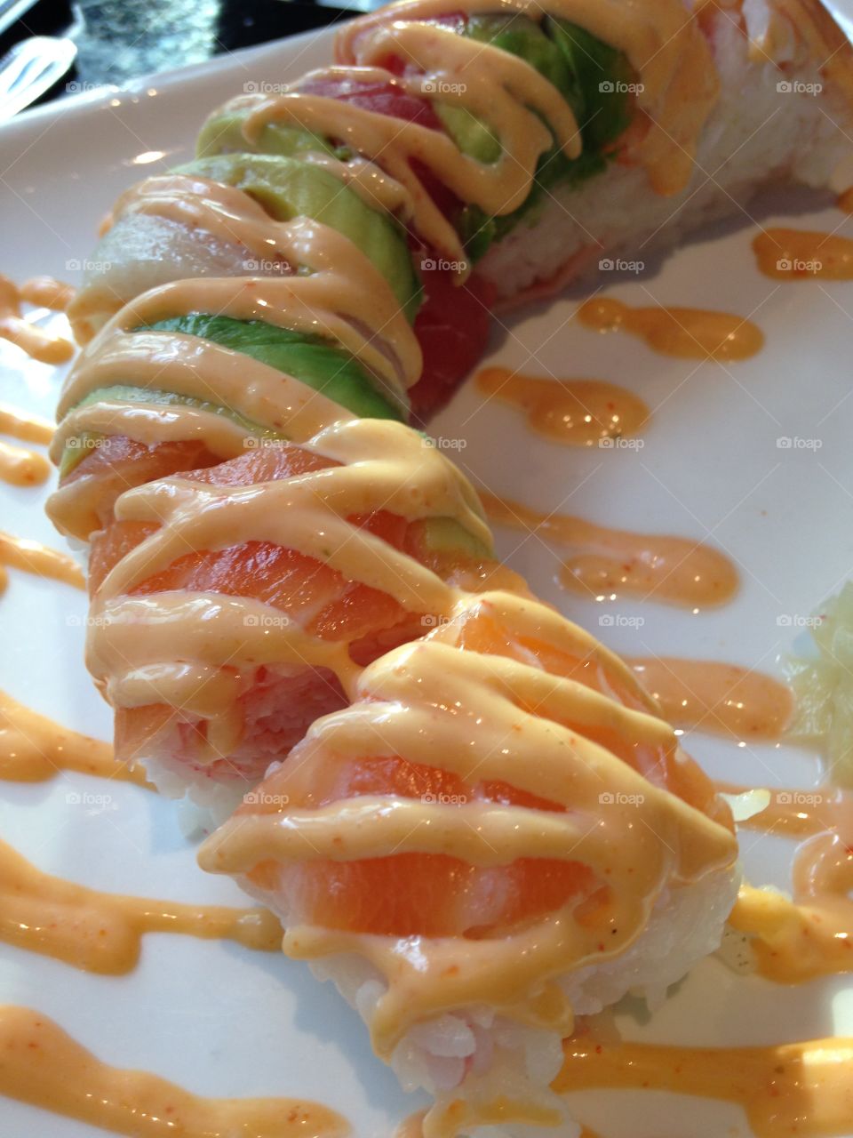 Rainbow Roll. Sushi