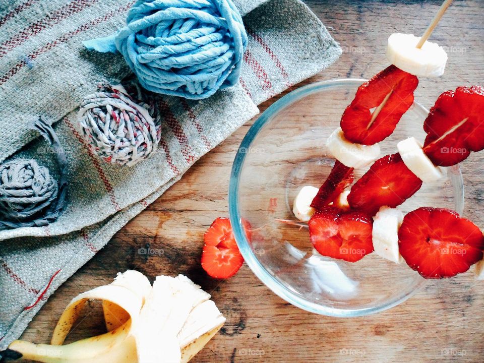 Homemade fruit salad