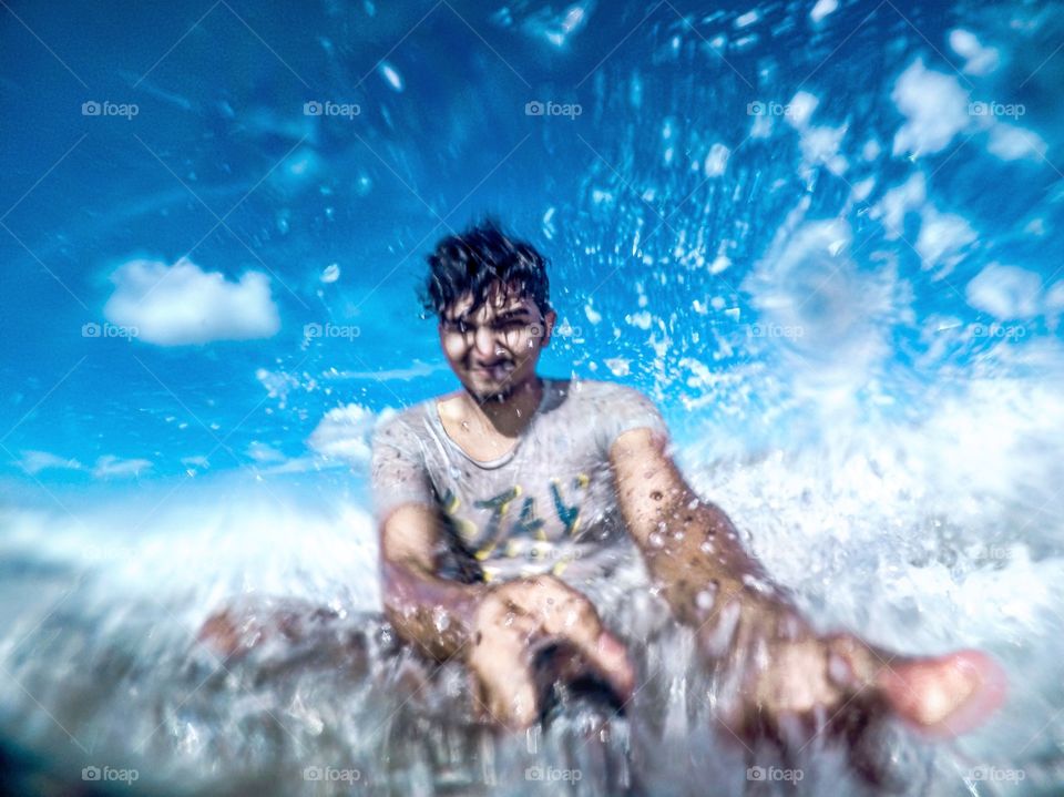 Sea bath with my GoPro hero 5 