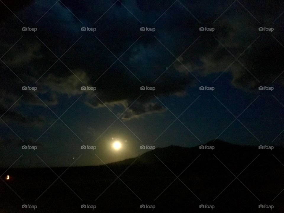 Full moon in Montana 7/4/2020