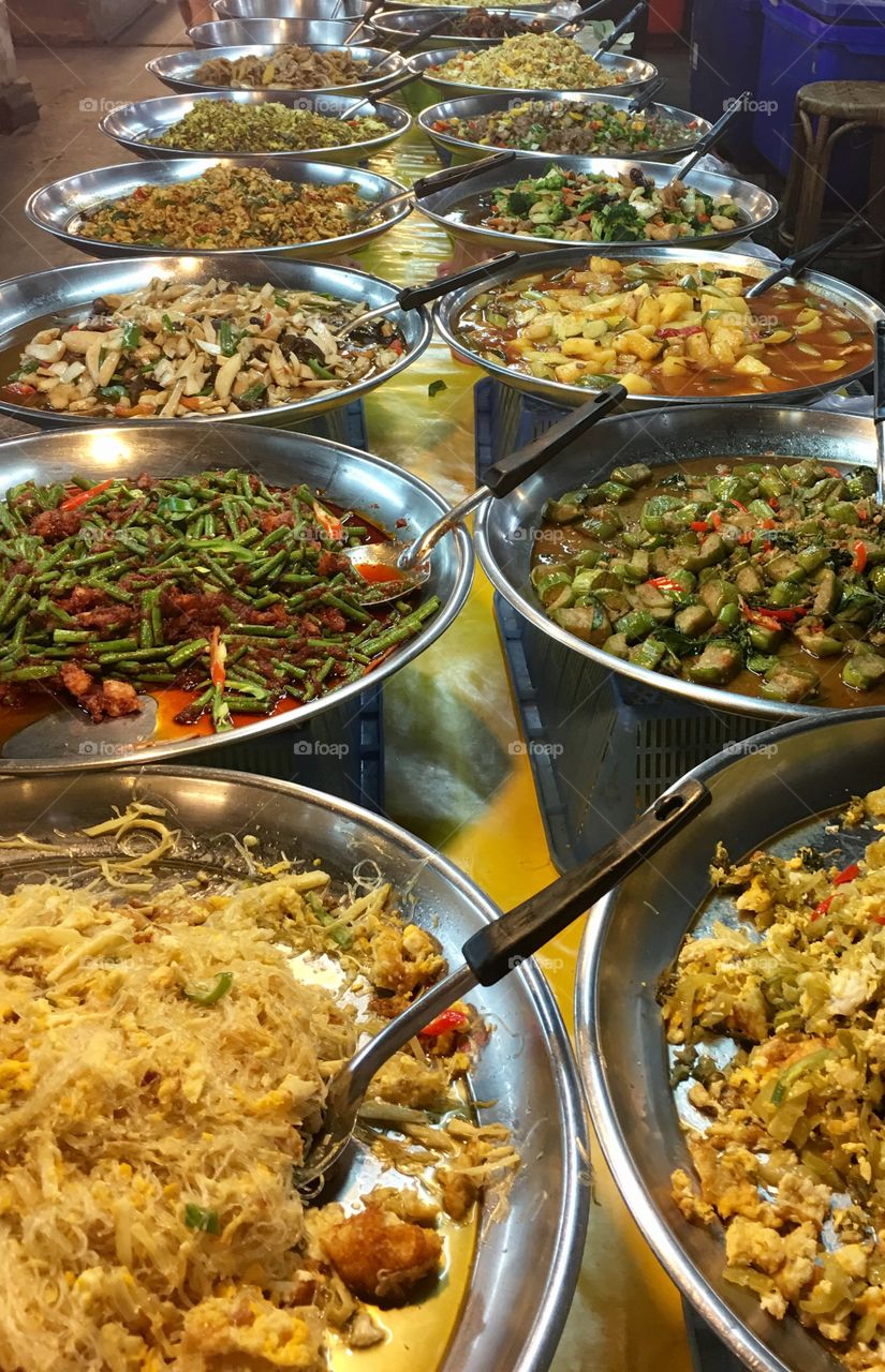 Asian foods at the market