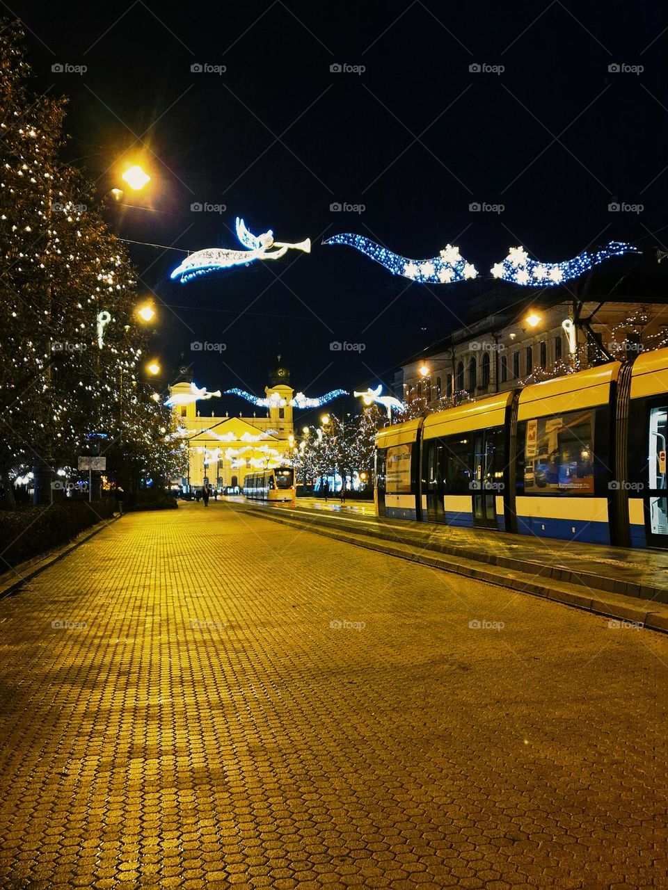 Debrecen at night