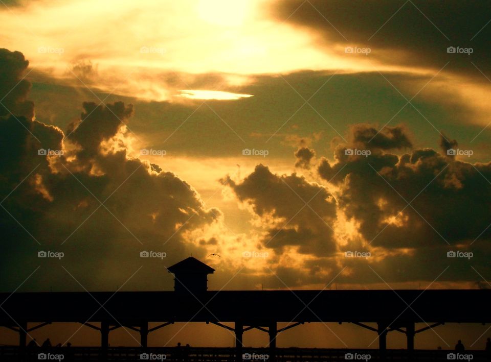 Pier at sunset