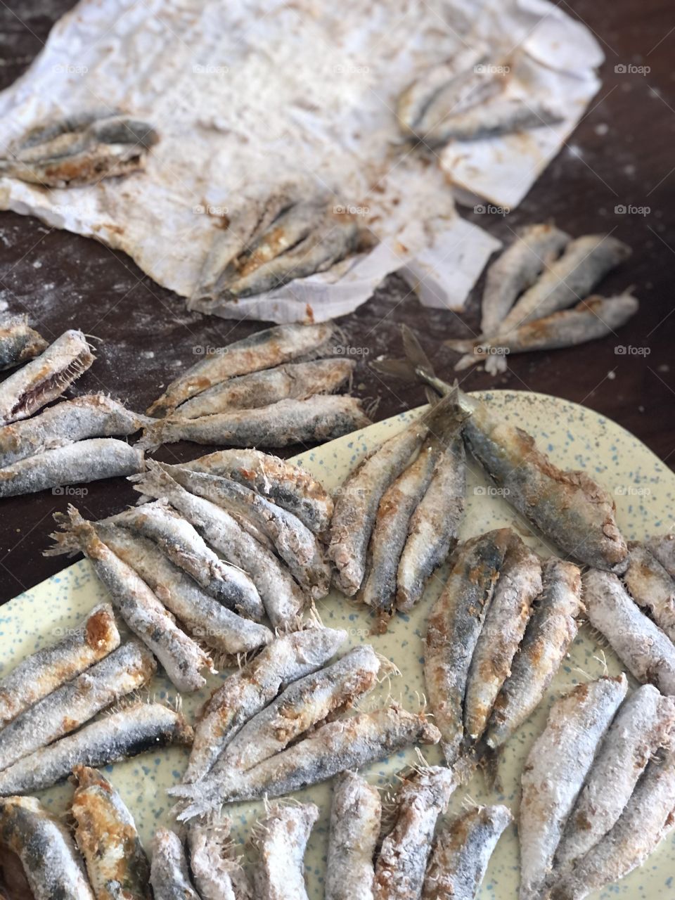 Sardines ready to be cooked 