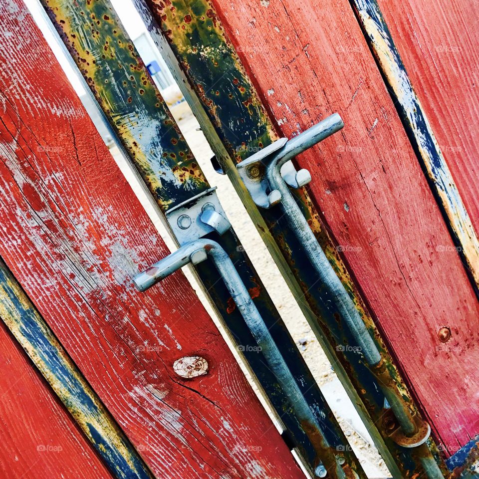 Red Wooden Gate