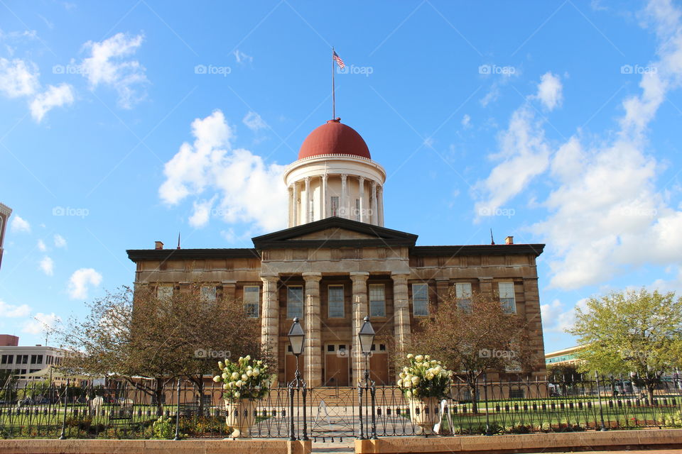 Old Capitol Building in Springfield, Illinois 