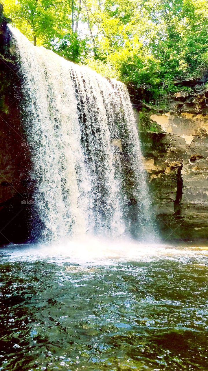 waterfall in Minnesota
