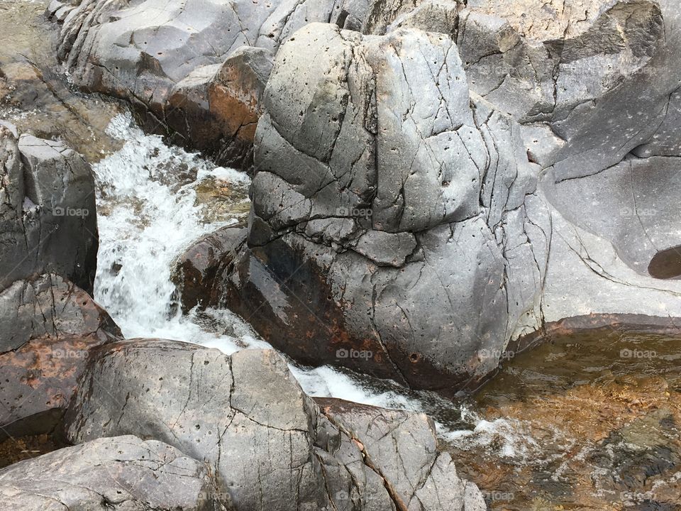 River through the rocks