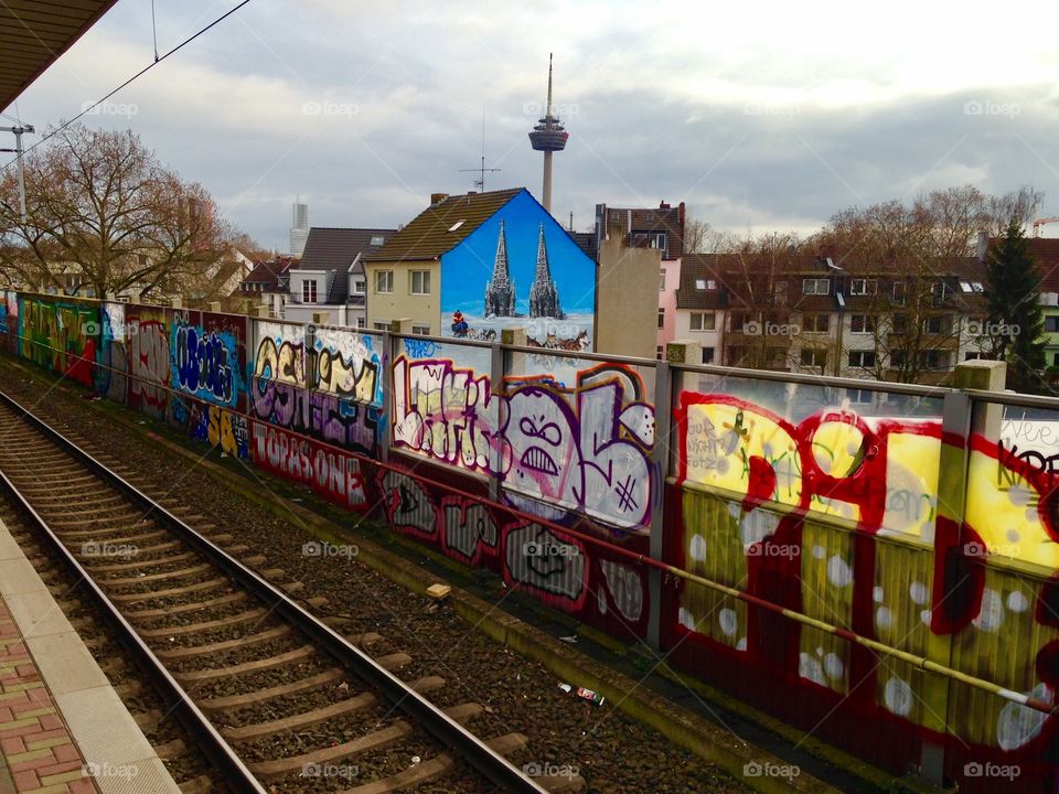 Graffiti railway