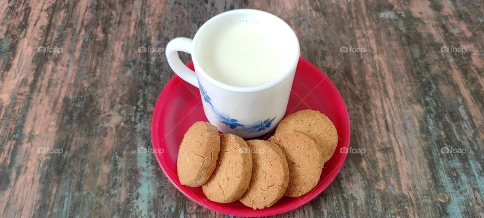 biscuits and milk