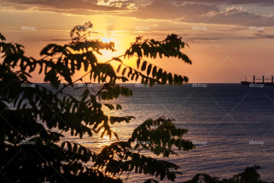 Sunset over the Black Sea, Bulgaria