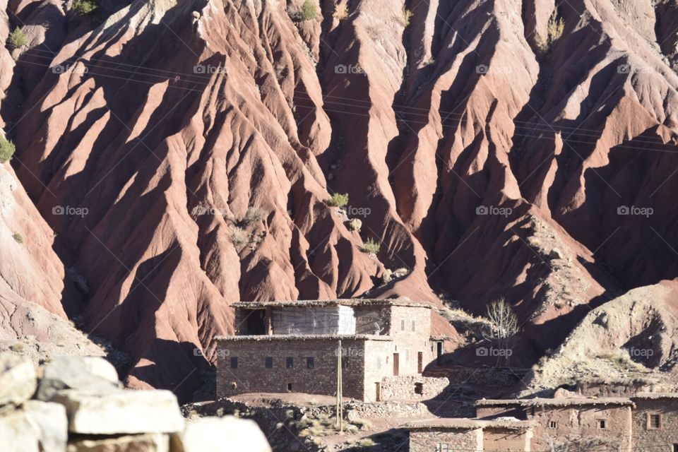 Moroccan house Sahara desert