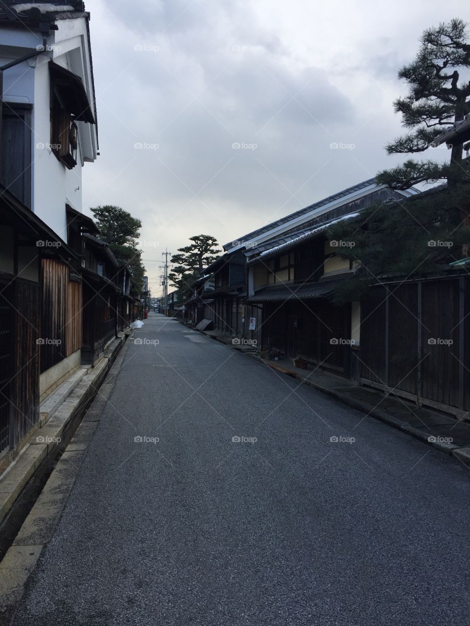 Traditional Japanese street in Shiga