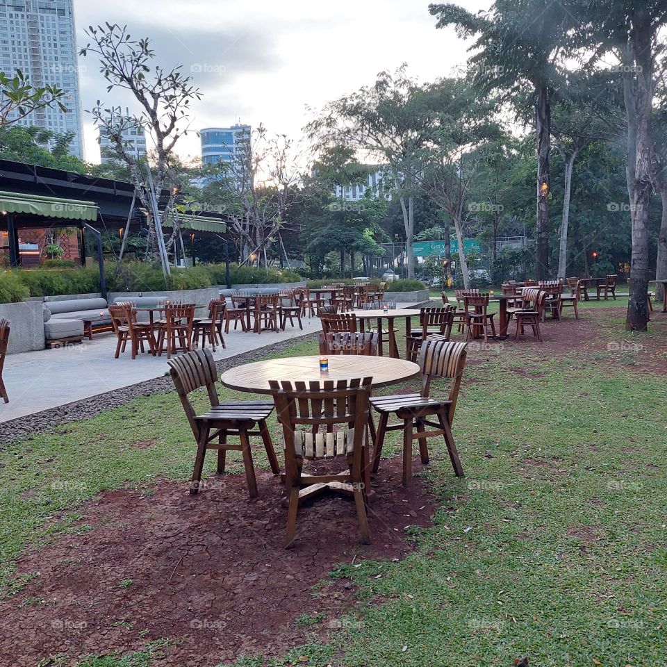outdoor cafe with a beautiful and attractive design
