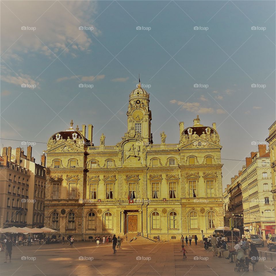 Place Bellecour à Lyon 